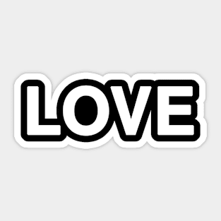 LOVE Typography Sticker